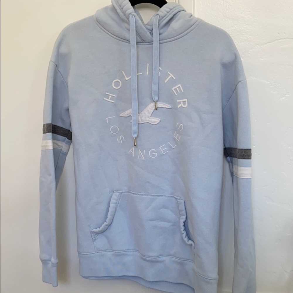 Baby blue hollister hoodie